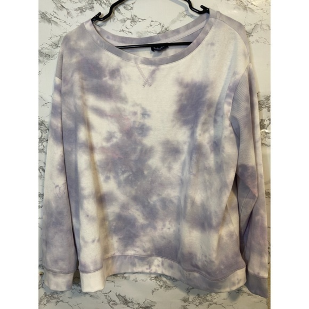 Splendid Tie Dye Off the Shoulder Long‎ Sleeve Large